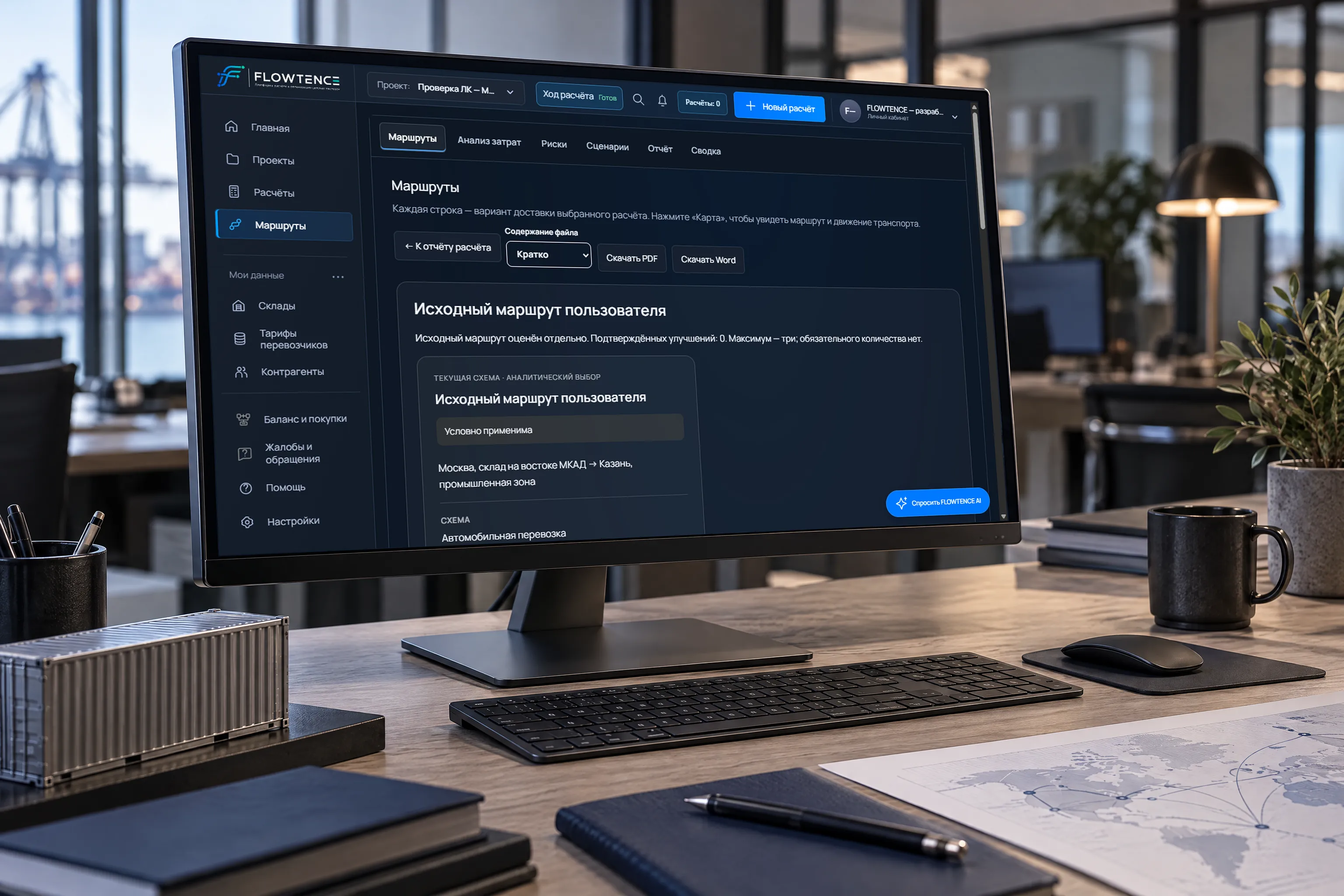 ИИ-анализ поставок Flowtence