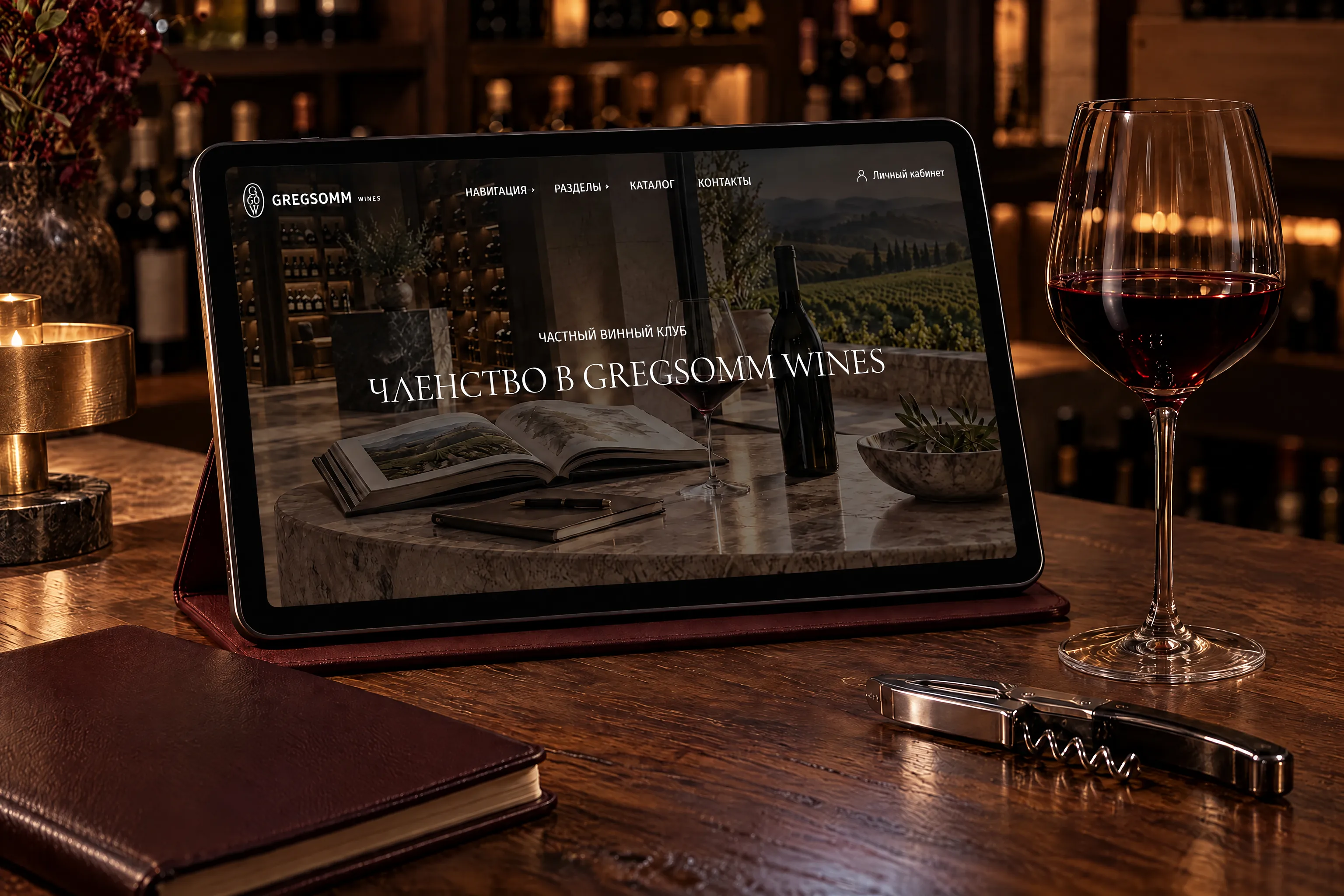 Вебсайт Gregsomm Wines