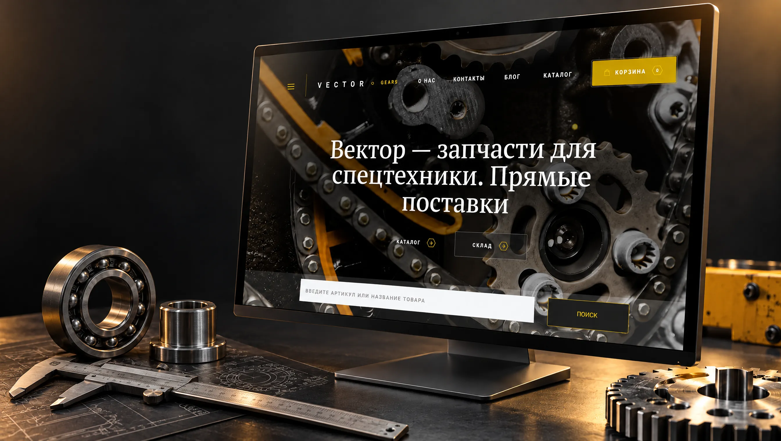 Вебсайт Vector Gears